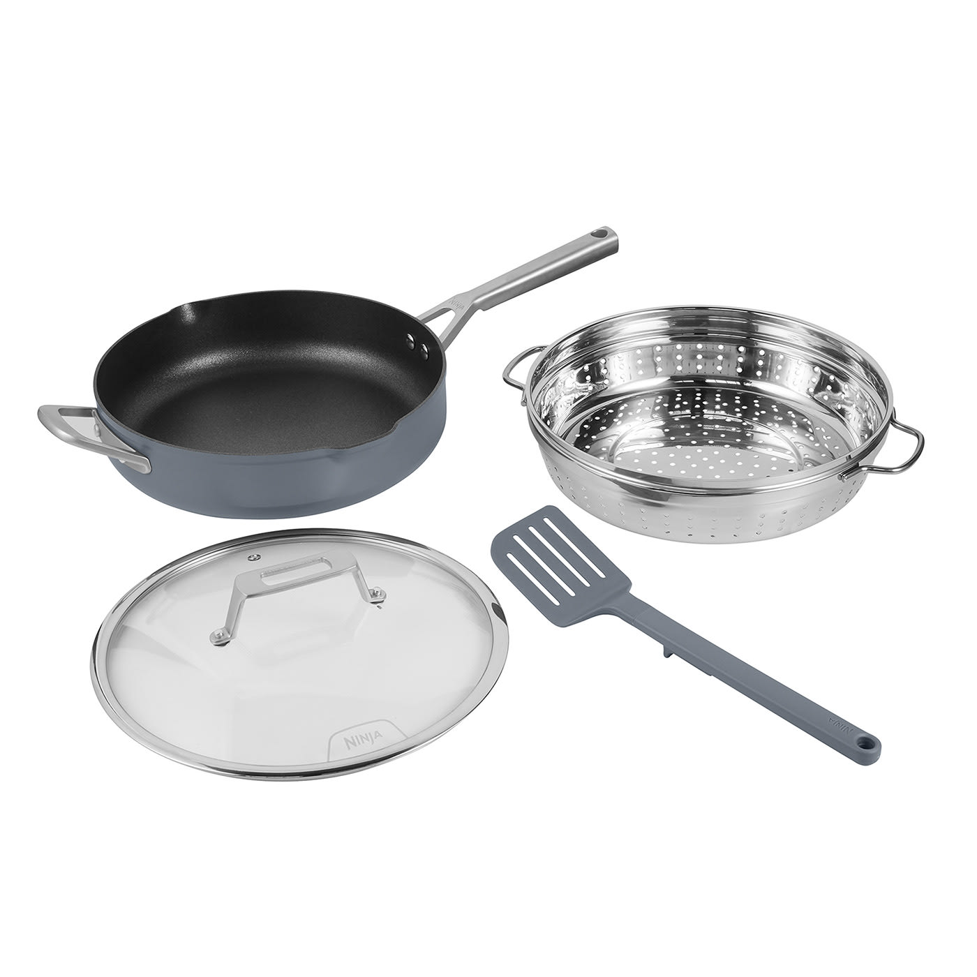 Ninja 9in1 Possible Pan, Grey ZEROSTICK Cooking Pan CW102GYUK